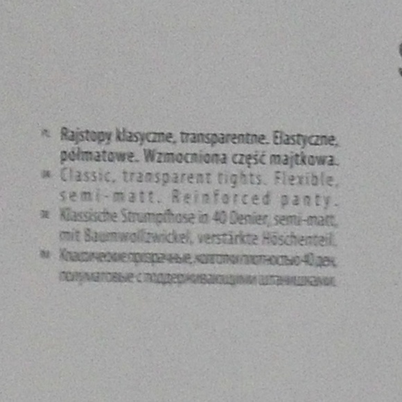 NWT Marilyn Black Reinforced Panty  40 Den Sz  3-M - Picture 5 of 7